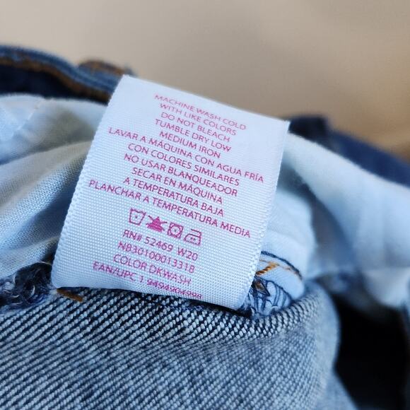 No Boundaries Super High Rise Wide Leg Jeans Pockets Blue Denim Size 16 - Picture 8 of 8